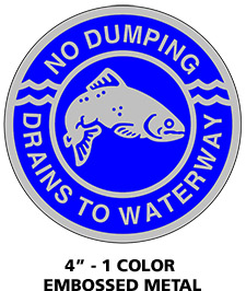 custom embossed Metal Curb marker